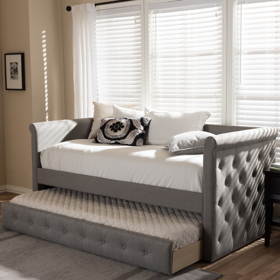 azora gray twin bed   