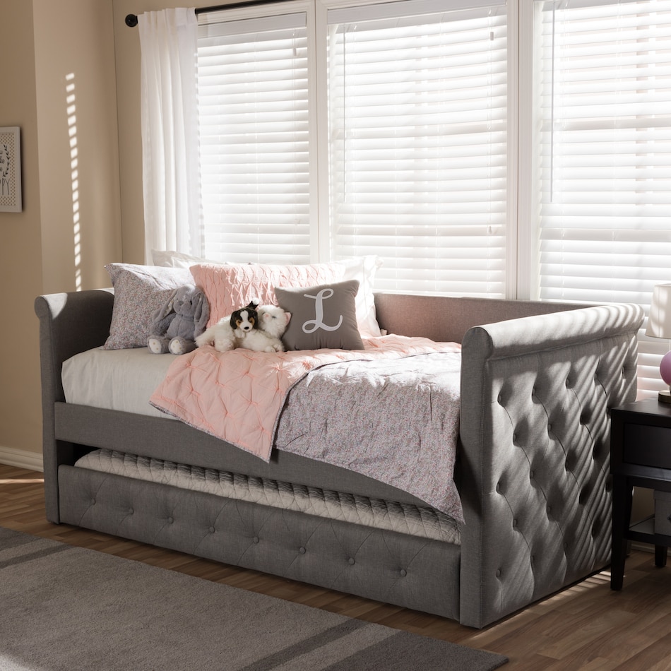 azora gray twin bed   