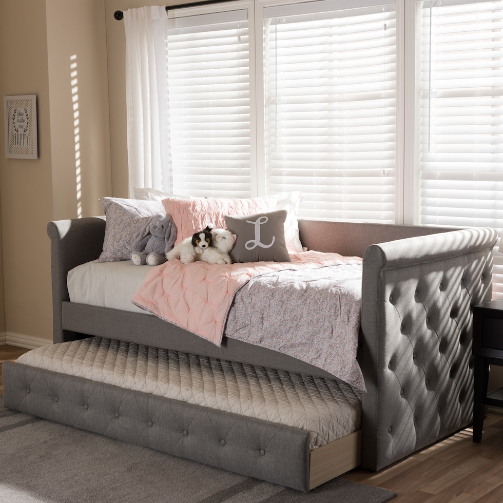 azora gray twin bed   