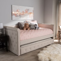 azora neutral queen bed   