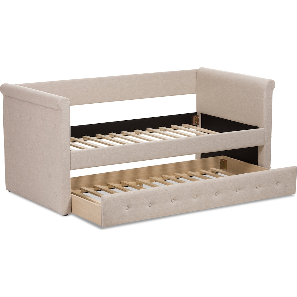azora neutral queen bed   