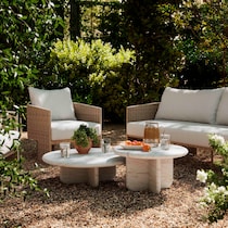 badlands white coffee table   