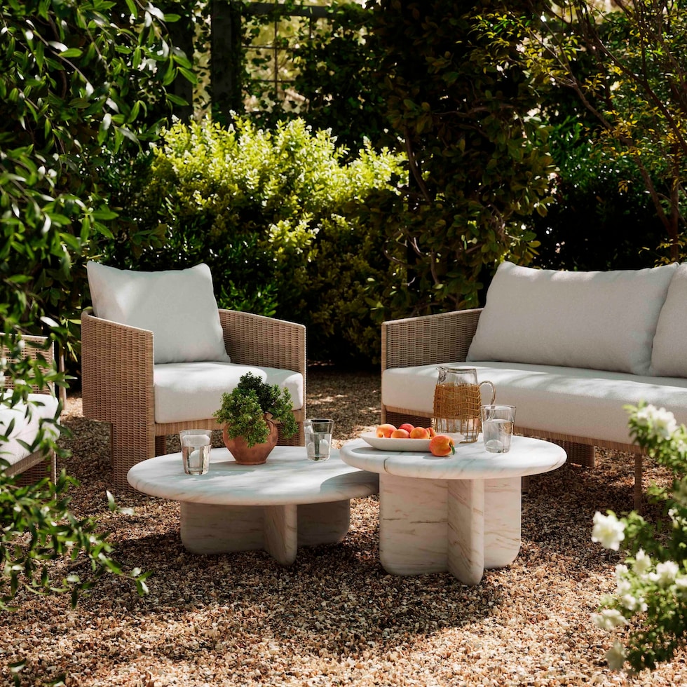 badlands white coffee table   