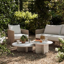 badlands white coffee table   
