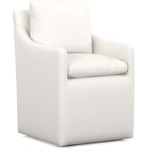 ballard white arm chair   