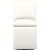 ballard white dining chair   