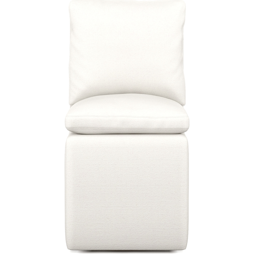 ballard white dining chair   