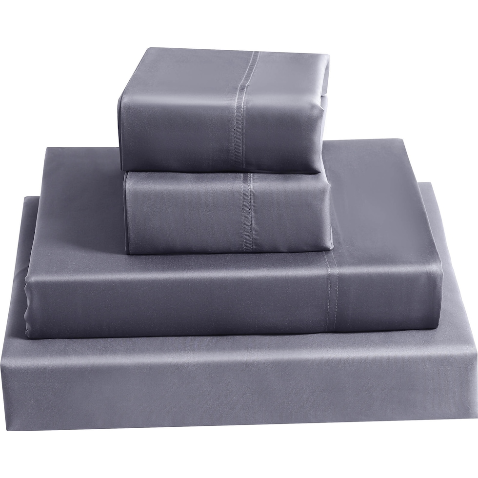 bamboo gray california king sheet set   