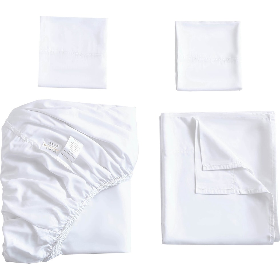 bamboo white twin sheet set   