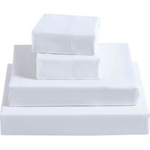 bamboo white twin xl sheet set   