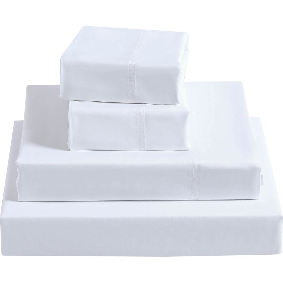 bamboo white twin xl sheet set   
