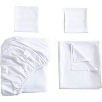 bamboo white twin xl sheet set   