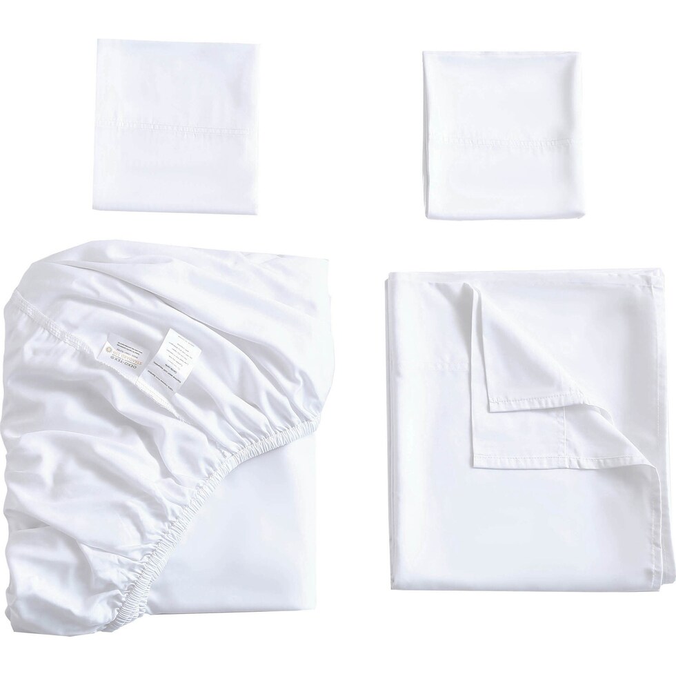 bamboo white twin xl sheet set   