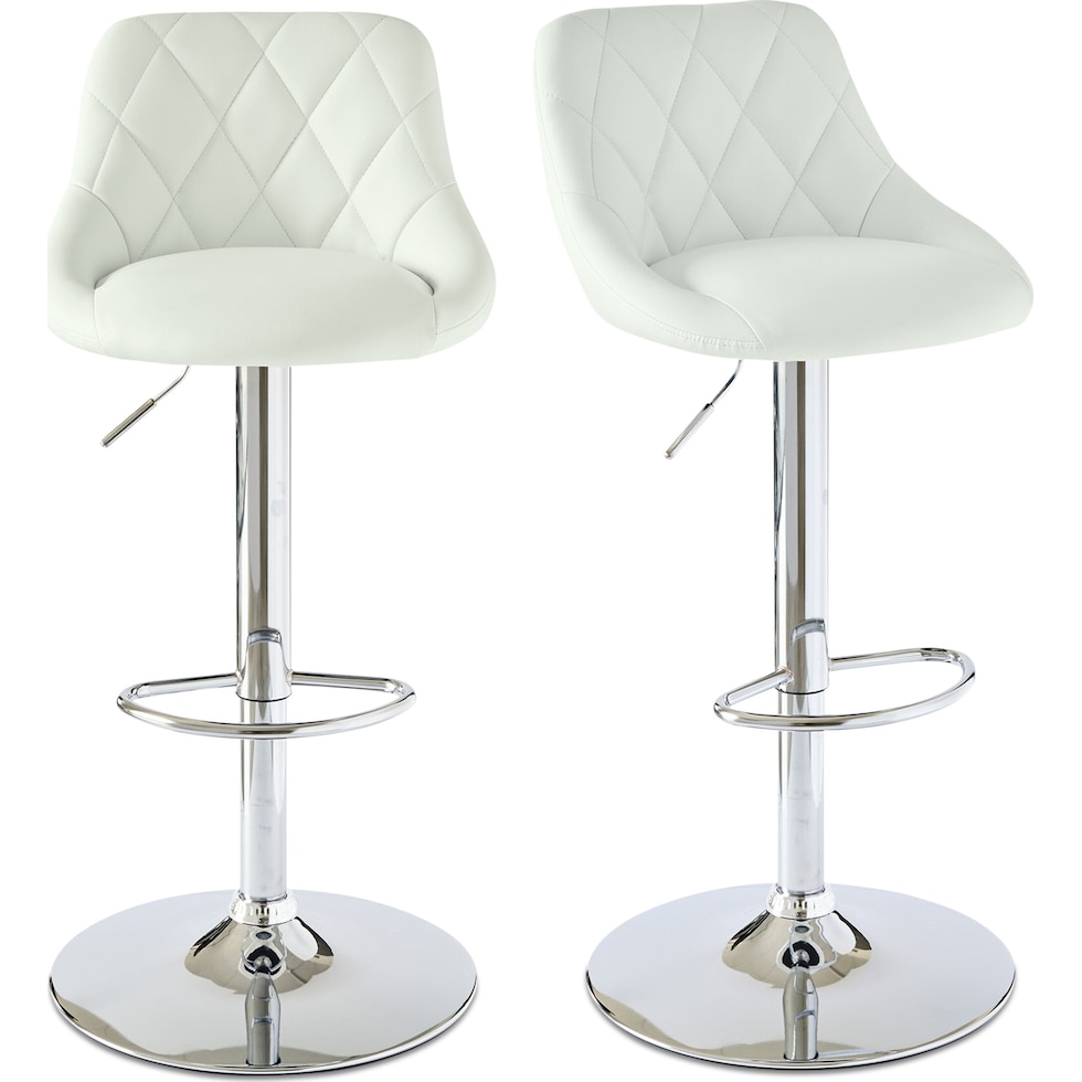 bandon white bar stool   