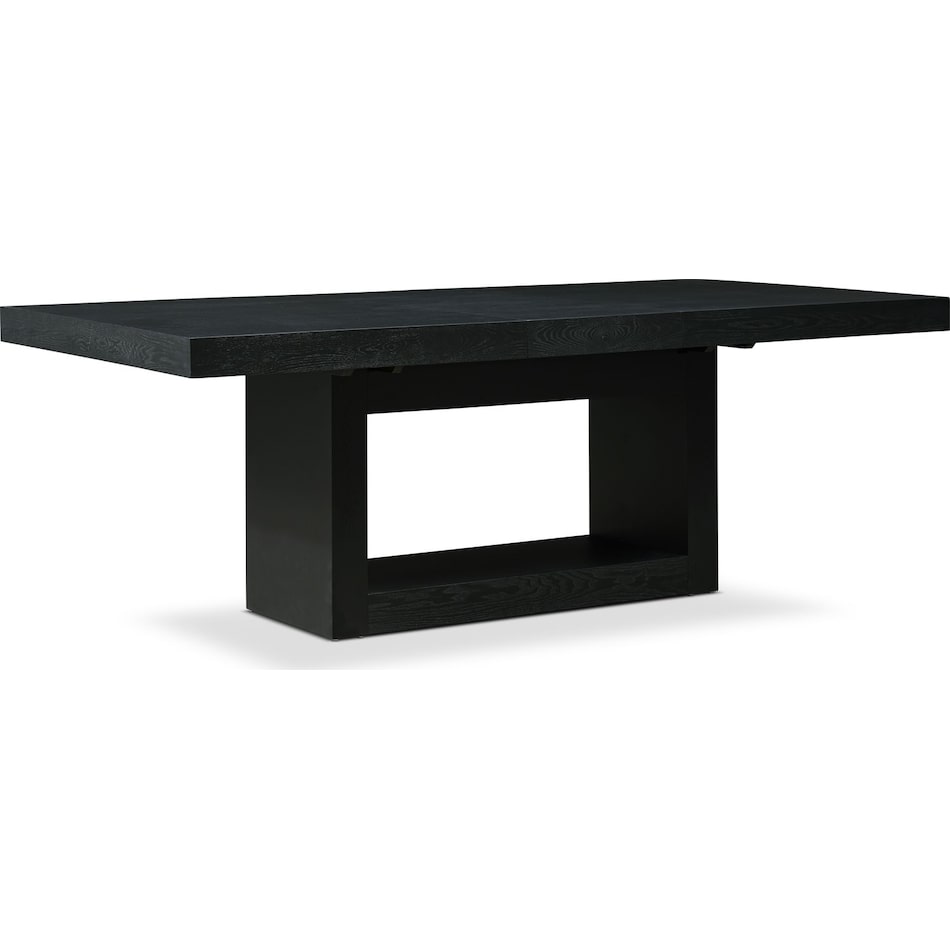 banks black dining table   