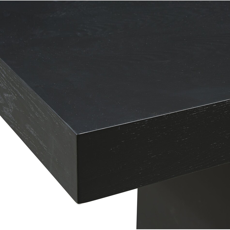banks black dining table   