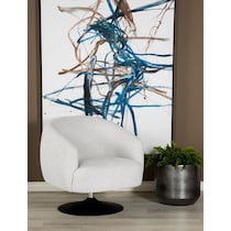barbara neutral swivel chair   