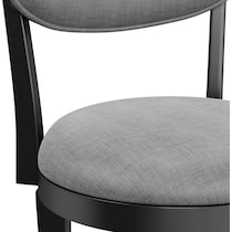 bari black bar stool   