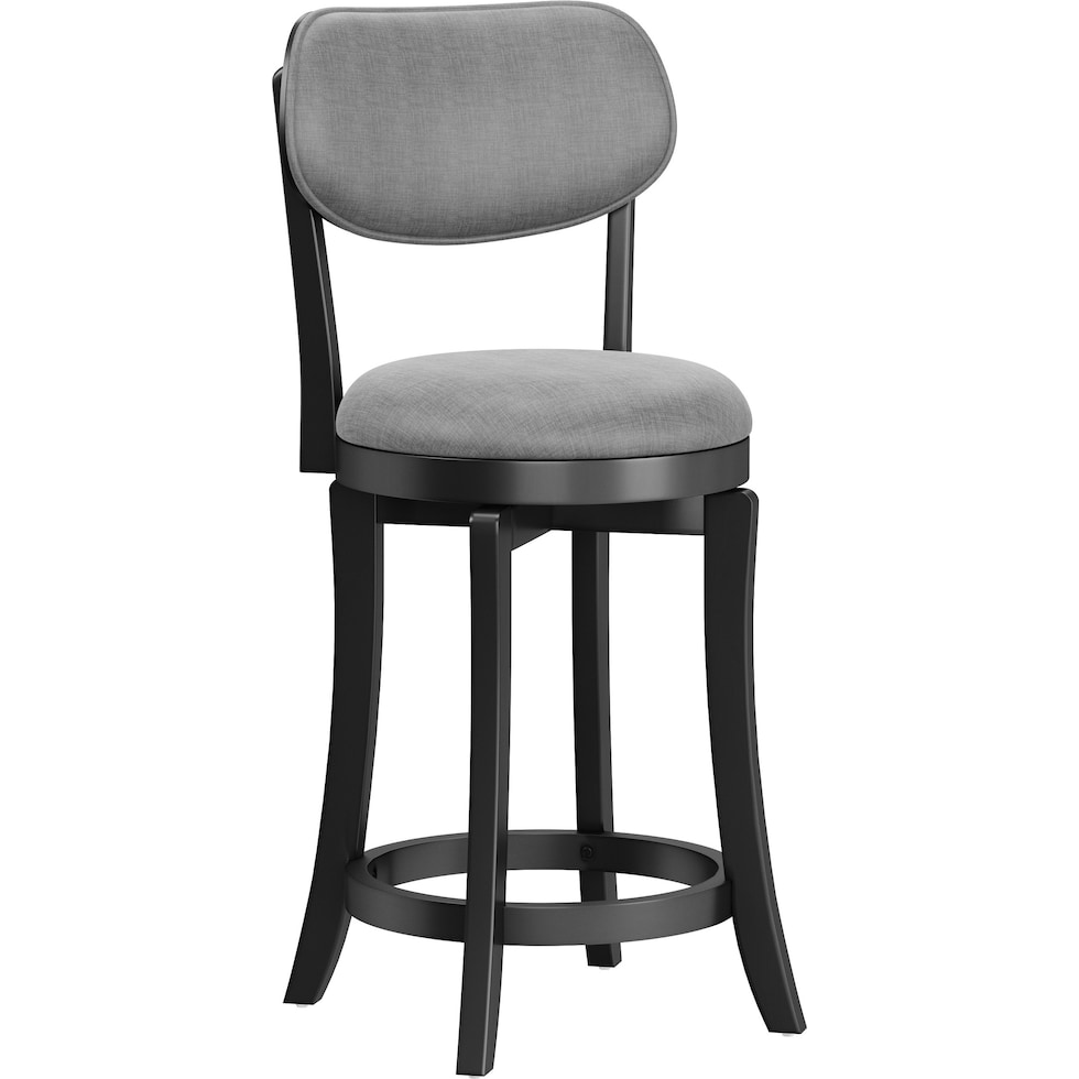 bari black counter height stool   