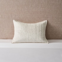 bari cream pillow sham   
