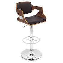 bari dark brown bar stool   