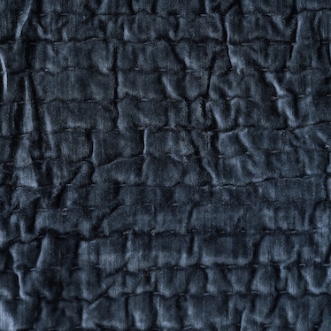 Bari Velvet King Pillow Sham - Ocean Blue
