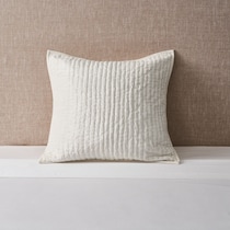 bari white pillow sham   