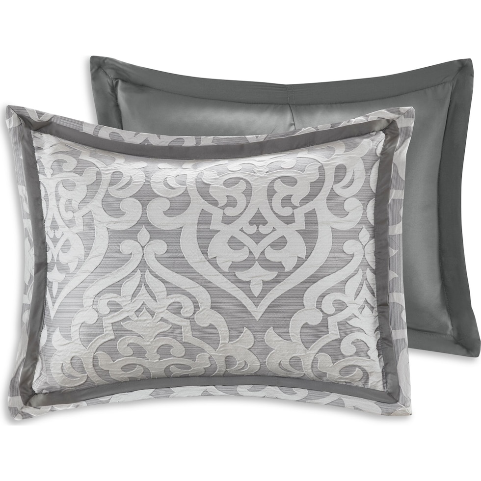 barker gray king bedding set   