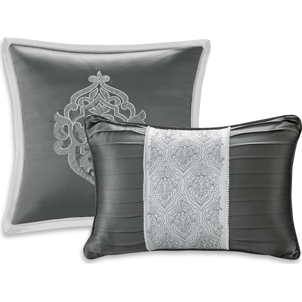 barker gray queen bedding set   