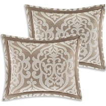 barker light brown king bedding set   