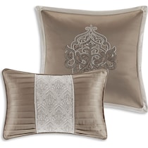 barker light brown king bedding set   