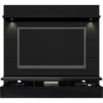 barlow black entertainment wall unit   