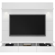 barlow white entertainment wall unit   