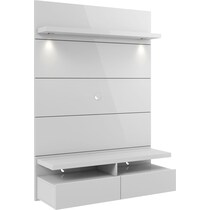 barlow white entertainment wall unit   