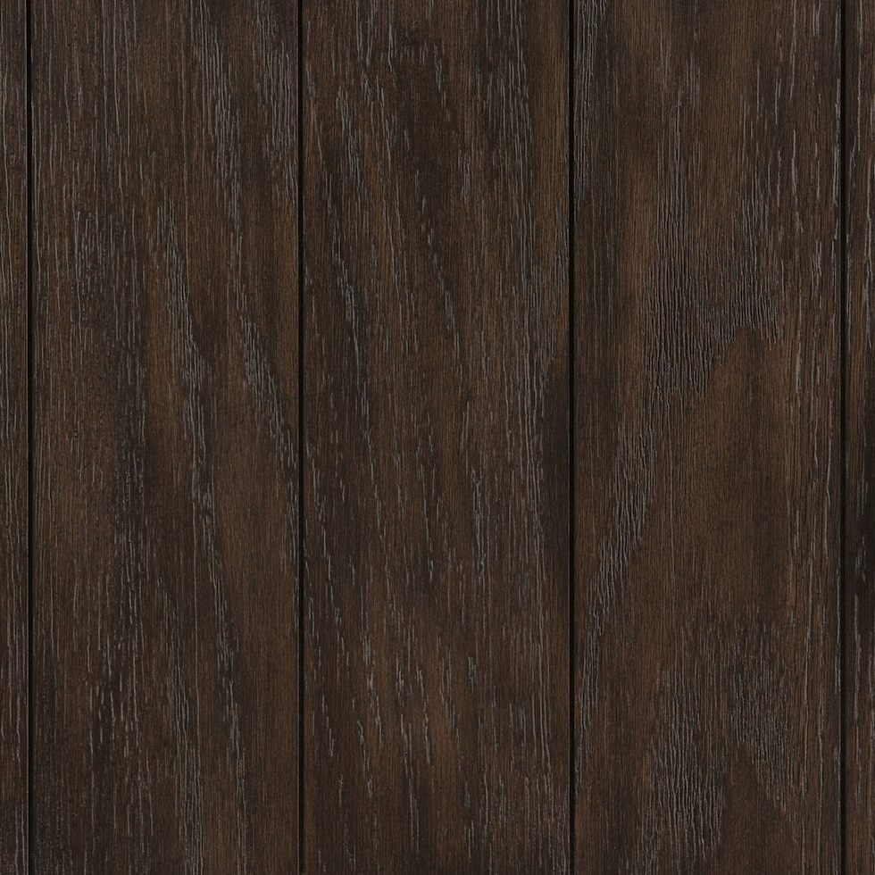 barn door dark brown chest   