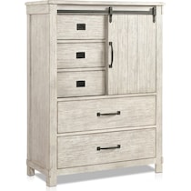 barn door white chest   