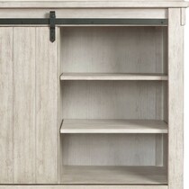 barn door white chest   