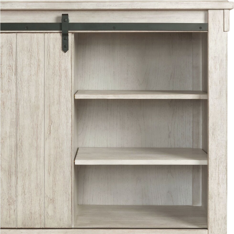 barn door white chest   