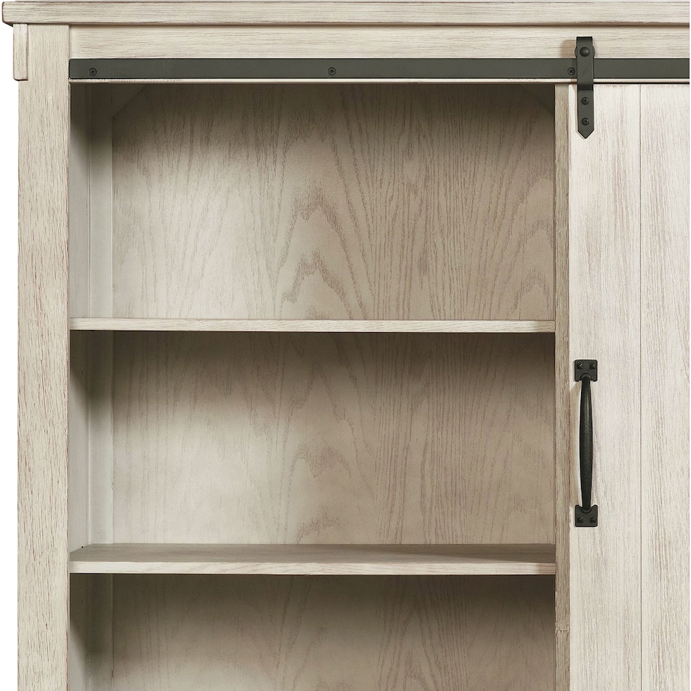 barn door white gentlemans chest   