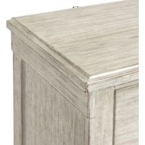 barn door white nightstand   