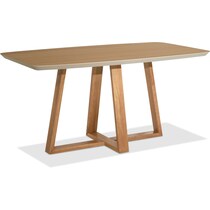 barnaby off white cinnamon dining table   