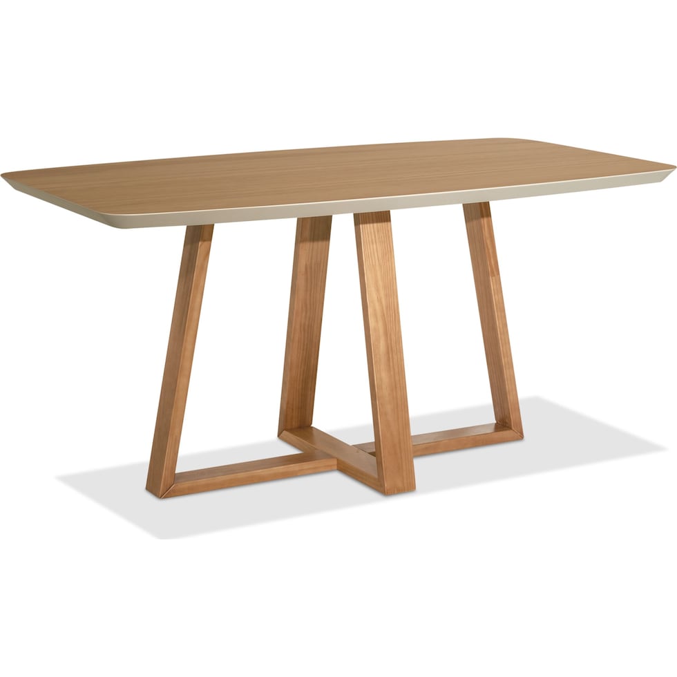 barnaby off white cinnamon dining table   