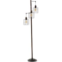 barnes bronze floor lamp   