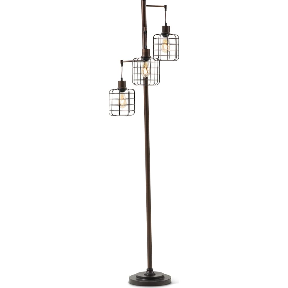 barnes bronze floor lamp   