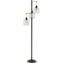 barnes bronze floor lamp   