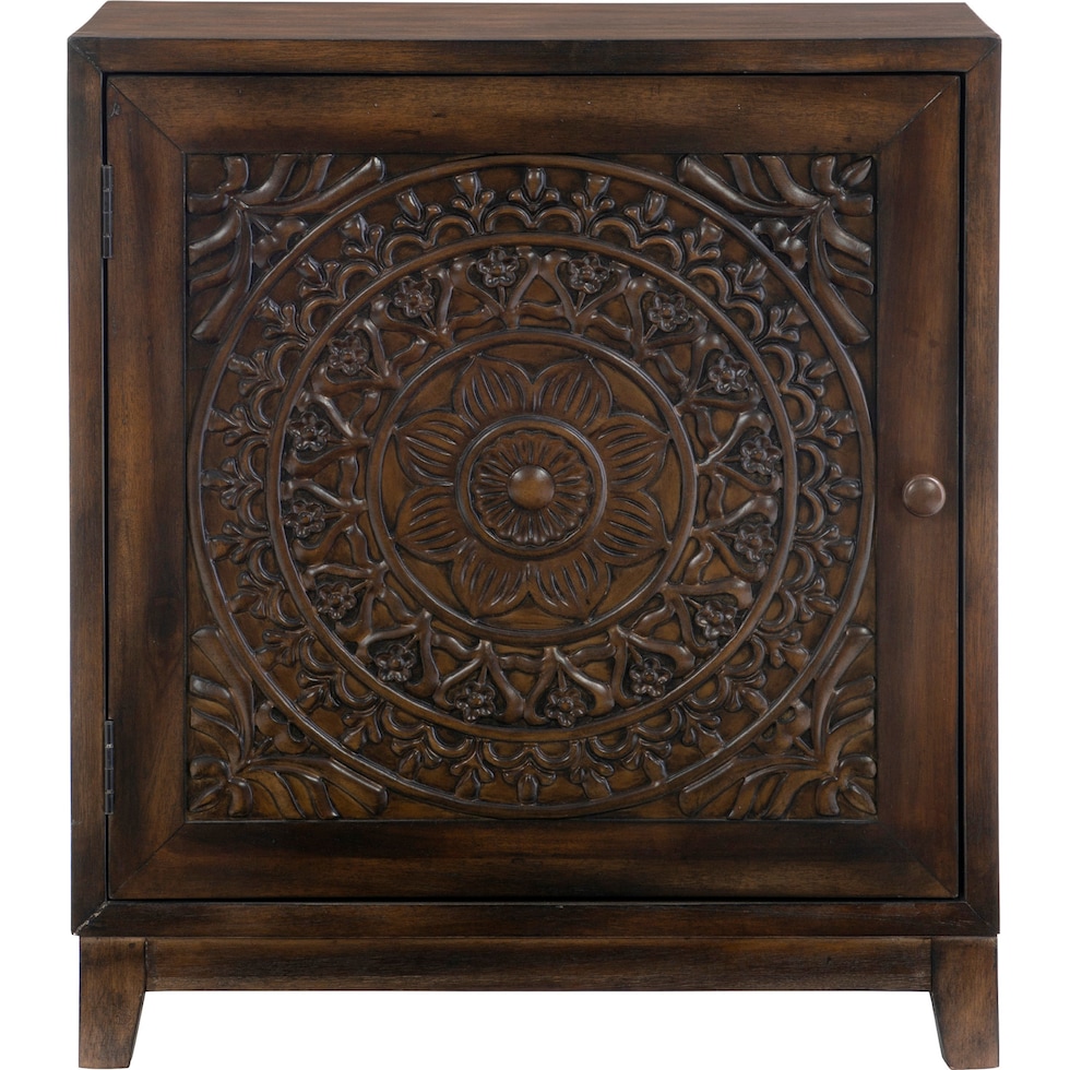 barnett dark brown accent cabinet   