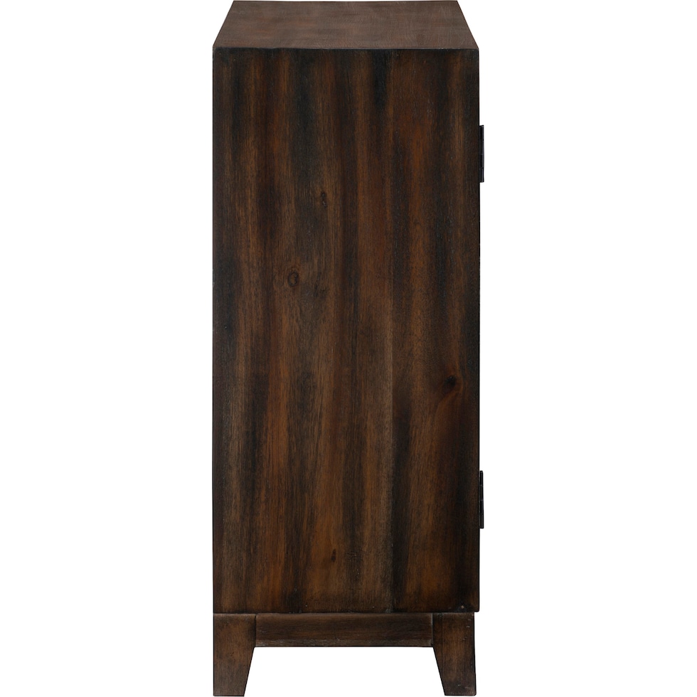 barnett dark brown accent cabinet   