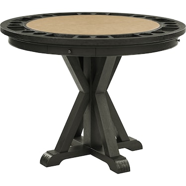 Barret Round Table with Removable Game Top