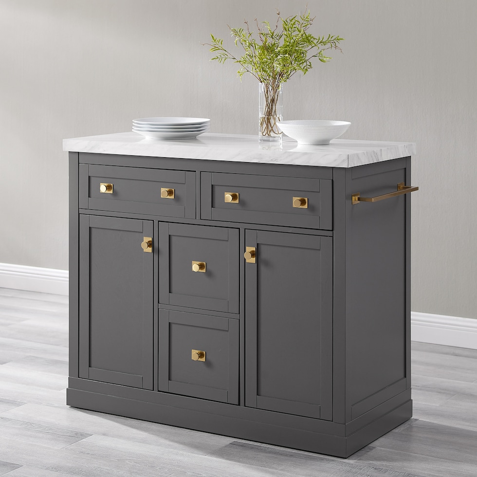 bartlett gray kitchen island   