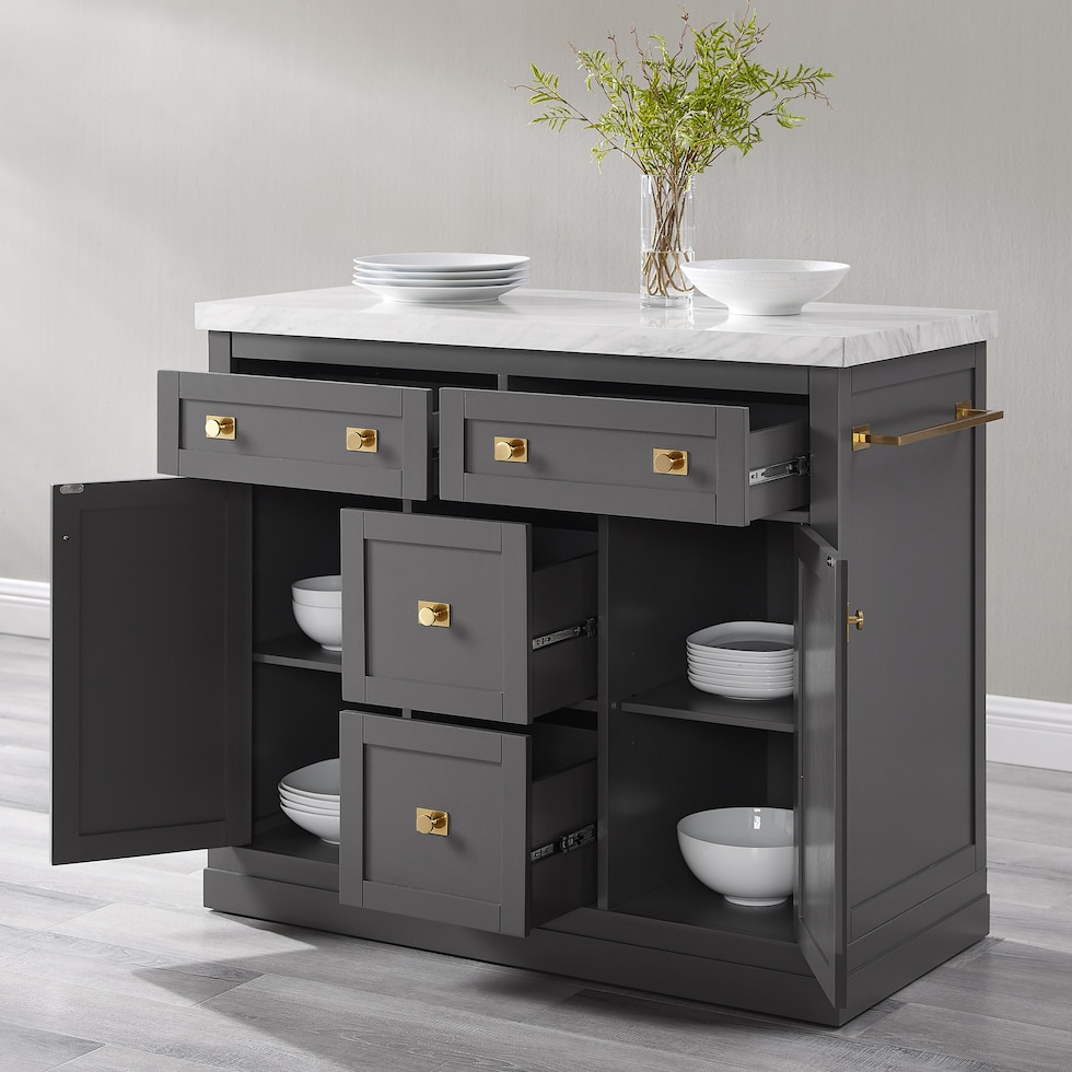 bartlett gray kitchen island   